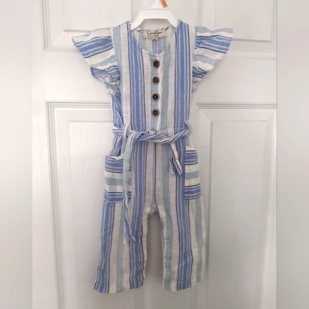 Linen Jessica Simpson Jumpsuit 18 months